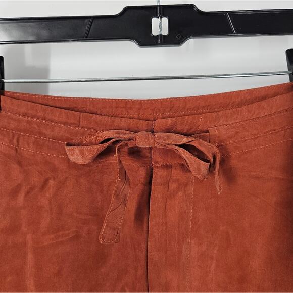 Peruvian Connection Orange High Waist Wide Leg Pants 4 - Picture 4 of 11